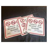 Metal Tobacco free signs
