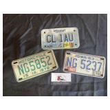 Motorcycle license plates