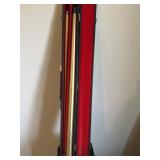 Pool stick in carrying case