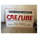 Metal Cresline sign