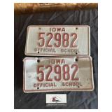 Iowa school license plates
