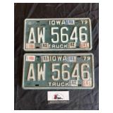 Iowa license plates