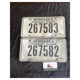 Nebraska trailer license plates