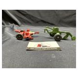 Metal farm implements toys