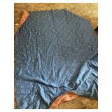 Vintage pink and blue blanket