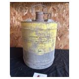 Metal John Deere oil can