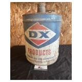 Metal DX oil can