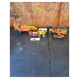 Assorted toy trucks