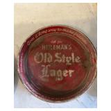 Old Style Lager metal beer tray