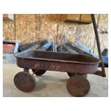 Vintage metal Pilot wagon toy