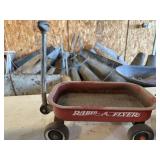 Metal Radio Flyer toy wagon