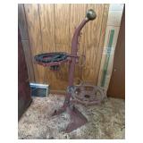 Vintage horse hame ashtray stand