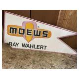 Metal Meows spinner sign double sided
