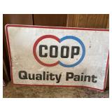 Metal COOP Quality Paint sign