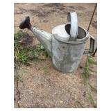 Galvanized watering can