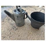 Galvanized watering cans