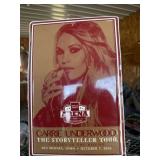 Metal Carrie Underwood tour sign