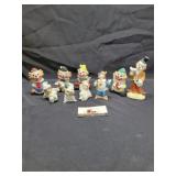 Ceramic clown figurines