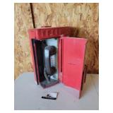 Antique metal emergency phone