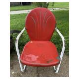 Vintage metal lawn chair