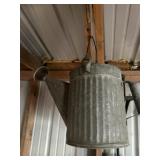 Galvanized watering can
