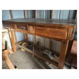 Vintage oak stand up desk from Anita Farmers COOP