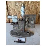 Metal Barber display