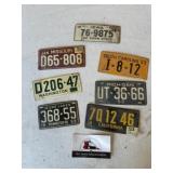 Metal bicycle license plates