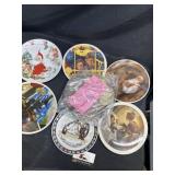 Dedham iowa plate and Christmas plates