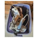 Tote of hand saws