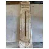 Vintage metal Prestone thermometer