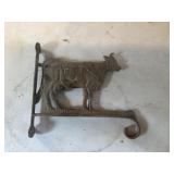 Vintage heavy metal cow plant hanger