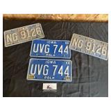 Iowa license plates