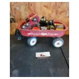 Flexible flyer wagon with trucks