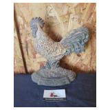Cast iron rooster door stop