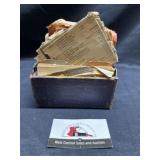 Vintage recipe box with recipes