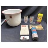 Enamel pot with misc
