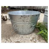Galvanized Coca-Cola bucket