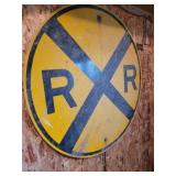 Railroad crossing sign