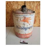 Mobile grease motor oil tin
