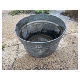 Galvanized bushel basket