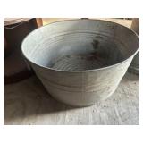 Galvanized tub