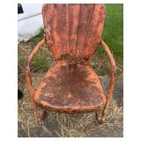 Vintage metal lawn chair