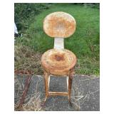 Vintage metal stool