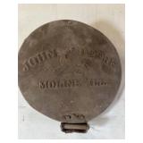 Metal John Deere planter lid