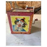 Vintage metal Jack in the box