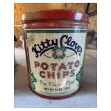Tin potato chip can