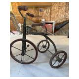 Vintage metal salesman sample tricycle