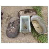 Metal planters and lids