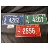 960s Iowa License Plates